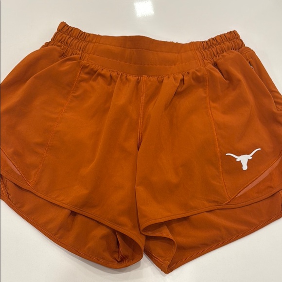 Lululemon Athletica Orange Athletic Shorts - Picture 1 of 2